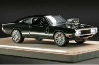 Машинка металлическая Dodge charger black 1:24, Коллекционная модель для взрослых, Игрушечный автомобиль с звуковыми и световыми эффектами для детей