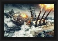 Плакат, постер на бумаге World Of Warships. Размер 21х30 см