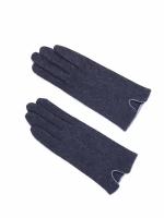 Трикотажные перчатки из шерсти с функцией Touch Screen, цвет Серый, размер L