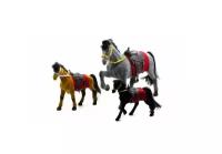Детская игрушечная лошадка "Сивка-Бурка", в пакете 3 штуки, PLAY SMART 2547/2548