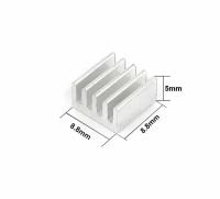 Аллюминиевый радиатор 8,8x8,8x5 мм с термоскотчем 3M 8810