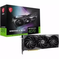 MSI Видеокарта PCIE16 RTX4070 12GB 4070 GAMING X SLIM 12G MSI