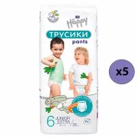 Bella Baby Happy Трусики Junior Extra 6, 16+ кг, 36 шт, 5 упаковок