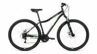 Горный велосипед ALTAIR MTB HT 29 2.0 disc 2021, черный/ярко-зеленый, рост 17"