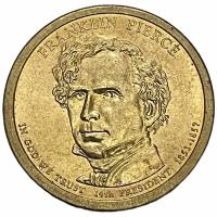 США 1 доллар 2010 г. (Президенты США - Франклин Пирс) (P)