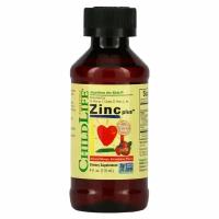 Цинк для детей l ChildLife Zinc Plus, со вкусом клубники и манго, 118 мл