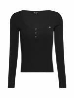 Лонгслив TOMMY HILFIGER RIBBED SLIM LONG SLEEVE