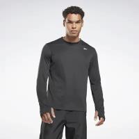 Футболка Reebok для мужчин, Размер:L, Цвет:черный, Модель:TRAIN LS TECH TEE