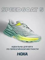 Кроссовки HOKA, полнота B, размер US8B/UK6.5/EU40/JPN25, голубой, серый