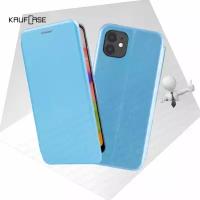 Чехол книжка KaufCase для телефона Apple iPhone 11 (6.1"), голубой. Трансфомер