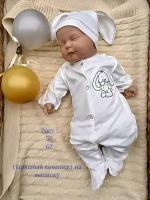 Комплект одежды Jolly Baby, размер 50-56, белый, серый
