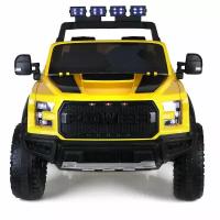 FUTAI FORD RAPTOR 12V Электромобиль полный привод, EVA XHD-F150-YELLOW