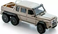 Машинка Welly модель машины 1:24 Mercedes-Benz G 63 AMG 6х6 Серый 27 см