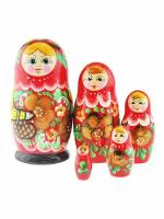 Матрешка цветная 5шт matryoshka2