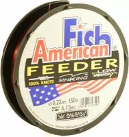 Леска BALSAX, Fish American Feeder, 0.2, 7.35кг., 100м., TEXAS RED