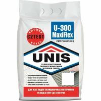 Плиточный клей UNIS U-300 MAXIFLEX эластичный армированный в мешке, 5кг