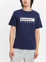 Футболка Reebok для мужчин, Размер:L, Цвет:синий, Модель:GS REEBOK CLASSIC SS