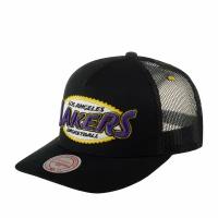 Бейсболка MITCHELL NESS арт. HHSS5765-LALYYPPPBLCK Los Angeles Lakers NBA (черный), размер ONE