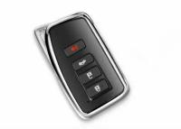 Защитный чехол MyPads M-237108 прозрачный для автомобильного ключа LEXUS NX RX 200 250 300 RX200 ES UX GX LX LC Лексус, футляр с вырезом под логотип