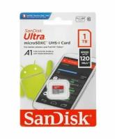 Карта памяти Micro SecureDigital 1Tb SanDisk Ultra microSDXC class 10 UHS-1 A1 SDSQUAC-1T00-GN6MN