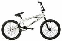 Велосипед NOVATRACK 20" BMX PSYCHO серебристый, сталь, гироротор, рама 10" 10" серебристый