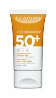 Cолнцезащитный легкий крем для лица с матовым финишем Clarins Crème Solaire Toucher Sec Visage SPF 50+ /50 мл/гр