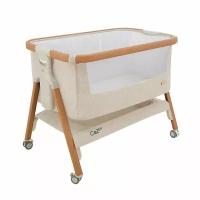 Колыбель Tutti Bambini CoZee Scandinavian Walnut and Ecru 211205/7508 с колесами