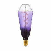 Лампа светодиодная Eglo T100 E27 220-240 В 4 Вт декоративная 120 лм теплый белый свет цвет фиолетовый