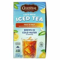 Celestial Seasonings, Холодный чай, половина и половина черного чая с натуральным лимонадом, 18 чайных пакетиков, 33 г (1,1 унции)