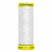 Нить Gutermann Maraflex 120/150 м для эластичных, трикотажных материалов, 100% ПБТ, 1 шт., белый