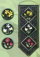 Набор для вышивания крестом PANNA Цветочный сэмплер, 15*41см