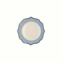 Тарелка LE COQ Ionica, 15 см, костяной фарфор, бело-голубая (LION005CE001150)