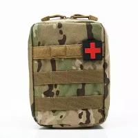 Подсумок под аптечку Molle 20х15х8см камуфляж Mtp