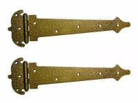Петля-стрела фигурная ноэз декоративная ПС-250-SL старая бронза (комплект 2 штуки)