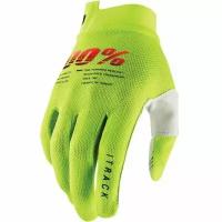 Мотоперчатки кроссовые 100% ITrack Glove Fluo Yellow M 2022