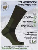 NordKapp Термоноски 946 (23-25 (размер обуви 36-38), Зелёный)