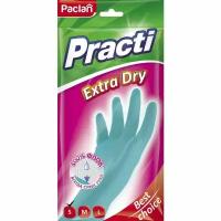 Перчатки резиновые Paclan Practi Extra Dry 407331 р.S, 1 шт