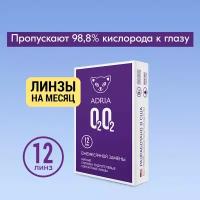 Контактные линзы ADRIA, Adria O2O2, Ежемесячные, -2,00 / 14,2 / 8,6 / 12 шт