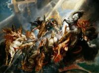 Плакат, постер на бумаге The Fall Of Phaeton-Peter Paul Rubens/Падение Фаэтона-Питера Пауля Рубенса. Размер 30 на 42 см