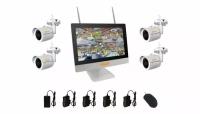 Беспроводной комплект видеонаблюдения CARCAM 4CH WiFi NVR Kit 1080/4 LCD