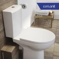 Унитаз напольный компакт безободковый Cersanit NATURE Clean On S-KO-NTR011-3/5-COn-DL-w