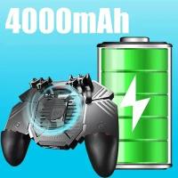 Беспроводной геймпад AK-77 для телефонас аккумулятором 4000 mAh, с охлаждением, игровой джойстиксмартфона 4 курка для PUBGMobile, Fornite, COD