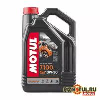 Полусинтетическое моторное масло Motul 7100 4T 10W30, 4 л