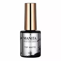 Матовый топ для гель-лака без липкого слоя Manita Top Matte, 10 мл - 1 шт