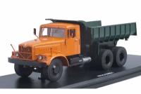 KRAZ-256B1 dumper truck 1966 orange/green / КРАЗ-256Б1 самосвал