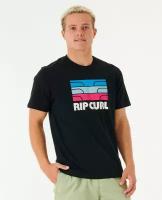 Футболка; М; SURF REVIVAL WAVING TEE; цвет 0090 BLACK; размер M