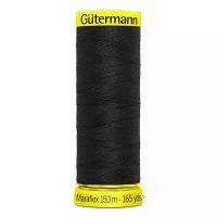 Нить Gutermann Maraflex 120/150 м для эластичных, трикотажных материалов, 100% ПБТ, 1 шт., черный