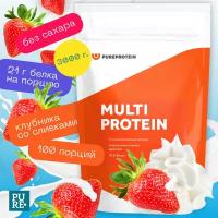 Протеин Мультикомпонентный Pureprotein 3 кг./Клубника со сливками