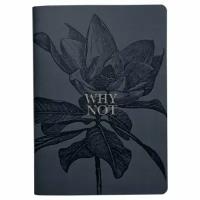 Тетрадь общая Be Smart, коллекция Aesthetics Черный цветок, 150 х 210 мм, 48 листов, в клетку, мягкий переплет, на скрепках