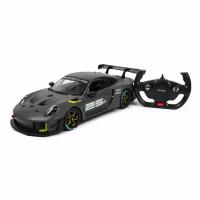 Машинка на радиоуправлении Rastar Porsche 911 GT2 RS USB (арт. 99560), 1:14 (34см), двери открываются. Серая